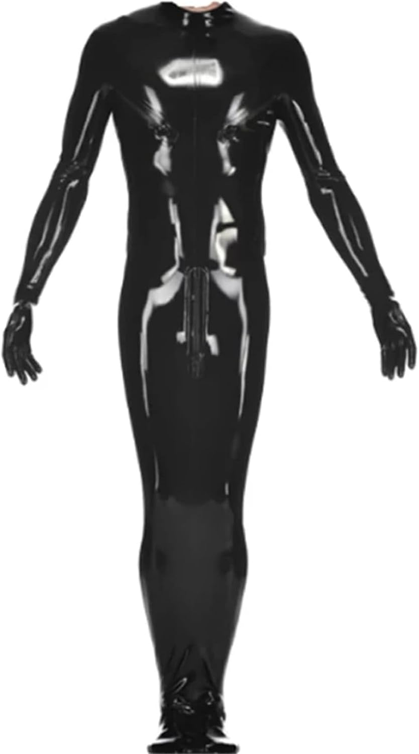 Latex Sleeping Bag Body Bag Crotch and Back Zipper Rubber Tight Sleep Sack