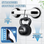 Grab Bars for Bathtubs and Showers, 2 Pack Shower Handle 12 Inch Strong Suction Shower Bar, Safety Bars for Shower Chair, Bathroom Grab Bar for Senior Black White