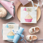 Baby Shower Napkins for Boy Blue | Paper Napkins 20 Count 3-Ply Tissue | Decoupage Lunch Dinner Disposable Napkins -13" x 13" (Unfolded) It's a Boy