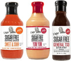 G Hughes Sugar Free Asian Sauces Variety Pack - Stir Fry Sauces and Dressings, Gluten Free Dipping Sauces - Sweet & Sour, Yum Yum, & General Tso Sauce (3 Pack)