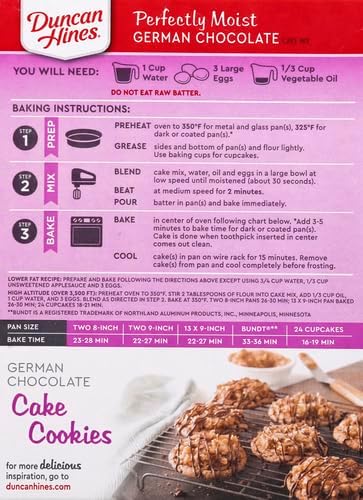 Duncan Hines German Chocolate Cake Mix, 15.25 oz.