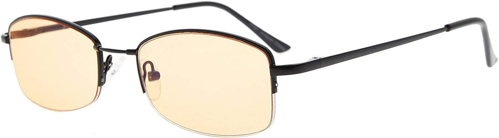 Eyekepper UV Production Amber Tinted Reading Glasses Women Bendable Bridge