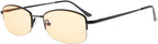 Eyekepper UV Production Amber Tinted Reading Glasses Women Bendable Bridge