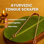 Natruveda Copper Tongue Scraper - Metal Oral Hygiene Tool for Kids, Reusable Mouth Scraper & Cleaner, Premium Copper Design, Fresher Breath & Debris Removal, Travel-Friendly, USA-Based Seller - 4-PACK