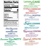 Red Rose Sweet Temptations Dessert Tea Variety Pack, Zero Sugar, Caffeine-Free Flavored Delicious Beverage Herbal Tea, 18 Count Pack of 8 Fruit Naturally Flavored Herbal Tea Gift Set