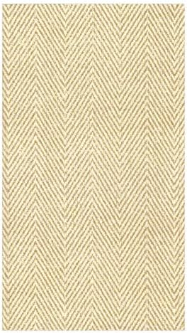 Caspari Paper Guest Towels Jute Linen, 12 Per Box,Tan,Guest Towel,9760GG