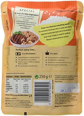 Uncle Bens Express Mushroom Rice 250g