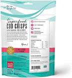 The Honest Kitchen Human Grade Dog Treats Superfood Cod Crisps: Cod & Strawberry, 3 oz