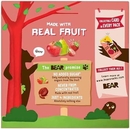 BEAR Strawberry Yo Yo's Fruit Rolls 5 Count, .7 OZ