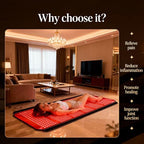 Red Light Therapy for Body, 74.8"*35.4" Whole Red Light Therapy Mat Full Body, 1260 LEDs redlight mat with 660nm & 850nm for Men, Women, Pets