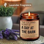 LEADO Scented Candle, Horse Lover Gifts for Women, Men - Equestrian Gifts for Barn Friend, Girl, Daughter, Mom, Dad - Cool Mothers Day, Birthday Presents for Horse Lover, Owner, Rider, Equestrian