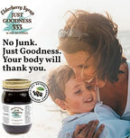 All Natural Elderberry Syrup (16 fl oz) for Adults and Kids, Daily Immune Support Herbal Supplement with Antioxidants, Organic Sambucus Elderberry