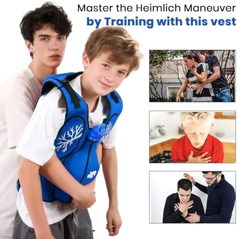 Anti Choking Trainer Vest with Back Slap, Heimlich Practice Training Vest, First Aid Teaching Tool for Nurses & Students, for Children