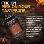 Fusion Select Premium Szechuan Peppercorn - Authentic Sichuan Whole Peppercorns for Chinese Cuisine, Mapo Tofu, Kung Pao Chicken - Spice Seasoning with Tasty Lemon Twist - Double Flip Lid Jar - 6oz