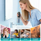 Electric Nasal Irrigation System Packets, Sinus Rinse, Neti Pot Relief System Portable for Kids/ Adults Cordless Waterproof Nasal Rinse Bottle with 60 Saline Kits Nose Wash Machine Black