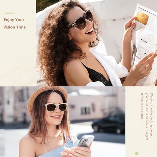EASY READ 2 Pack Bifocal Reading Sunglasses for Women,Trendy Sunglasses Readers UV400 Protection