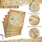 100 Pcs World Travel Paper Cocktail Napkins 6.5 x 6.5 Inches Disposable Paper Napkins Dessert Beverage Tissue for Decoupage Luncheon Tissue for Birthday Party Wedding