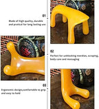 Elitzia Body Massager Portable Beeswax Resin Massage Tools for Neck Back Head 4 Shapes Options ETML1067 (Orange Neck Massager)