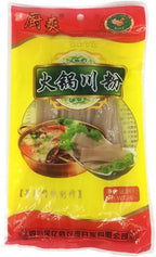 Authentic Sichuan Noodles in Hot Pot: Kuanfen, Chinese Extra Wide Vermicelli, versatile glass noodles. Chinese Extra Wide Vermicelli, Gluten-free, Vegan, Kosher, Hot Pot Noodles for Japchae Dish and Soup. (Hot Pot Szechuan Noodles （火锅川粉）)