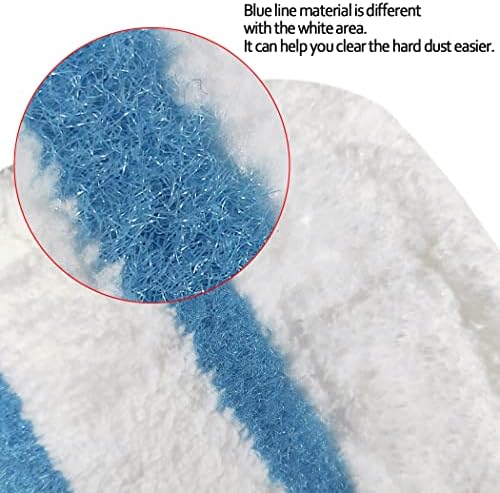 5 Pack Washable Pads Replacement/Fit for Black+Decker Steam Mop 1600 Series, HSMC1300FX HSMC1321 HSMC1361SGP BDH1855SM BDH1760SM BDH1765SM BDH1720SM BDH1725SM Model # SMP20