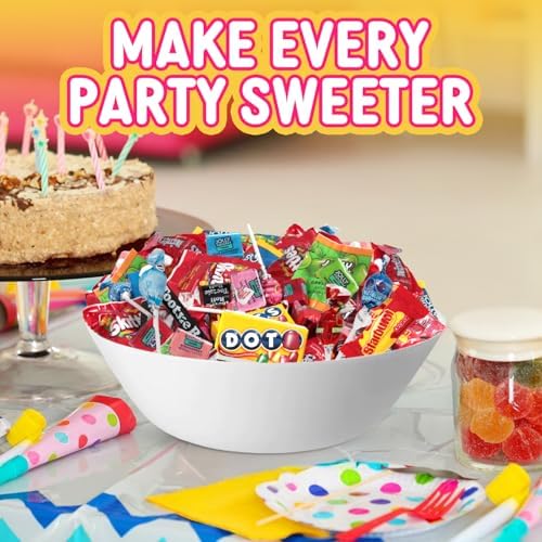 Bulk Candy Variety Pack 2 Pounds Assortment, Approx. 100 Individually Wrapped Fun Size Chewy And Hard Candy For Parties, Classrooms, Pinatas, Goodie Bags And Buffets
