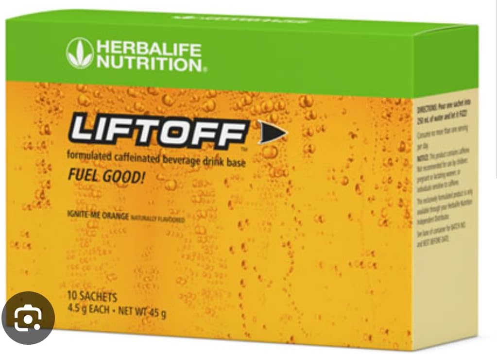 Herbalife Nutrition LIFTOFF Energy Stick Packs -Lemon-Lime Blast - Instant Drink for Natural Boost of Energy, Clears Minds, Improves Concentration, 30 Count (30 Packs), Green Lemon-Lime Blast