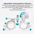 Adjustable Trial Frame Optical Trial Lens Frame 48-80mm Titanium Optic Trial Eye Optometry Lens Frame Test Optician,for Vision Health Centers,Optometry Training Centers,Ophthalmology Hospitals