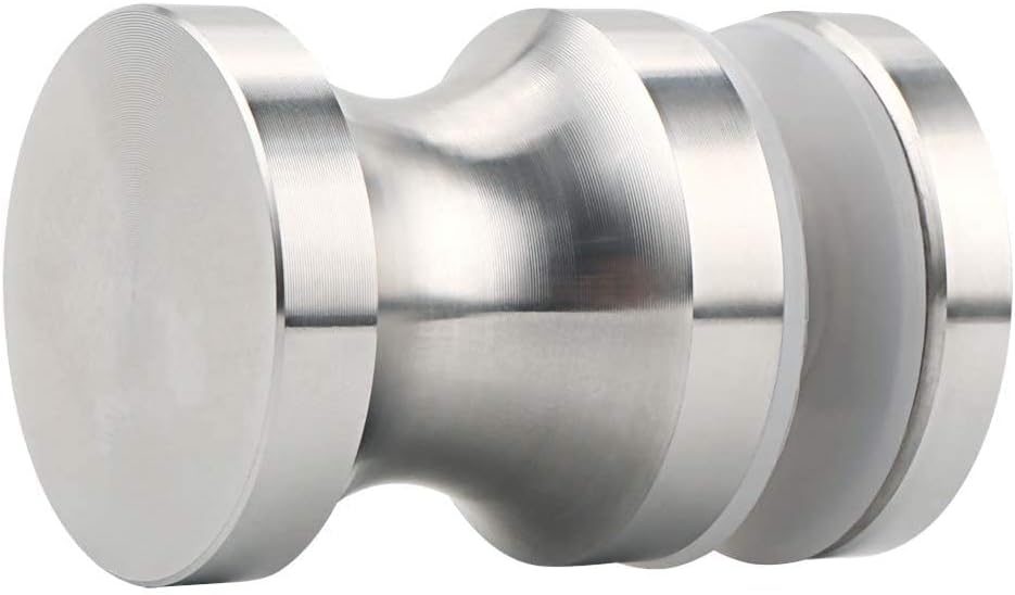 Alise Shower Door Handle, Sliding Shower Doors Knob, Heavy Duty Solid SUS304 Stainless Steel Knobs, One Sided Pull Hardware Replacement Parts for Bathroom Glass Doors, Brushed Nickel
