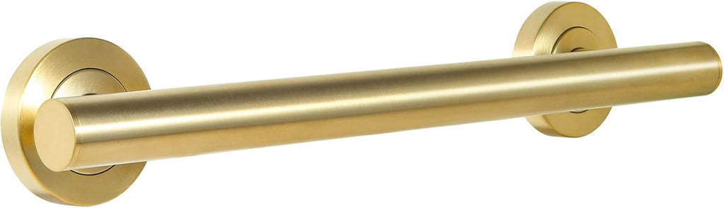 Lava Odoro Shower Grab Bar, Modern Stainless Steel Handicap Grab Bar for Bathtubs and Showers, Shower Safety Bar for Seniors Disabled, ADA-Compliant (Brushed Gold, 18 Inch)