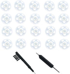 Click Dome 4mm/8mm/10mm Open for Connexx/Siemens/Signia and Rexton RIC Hearing Aids with Cleaning Brush Tools and Carry Case- 20pieces (8MM)