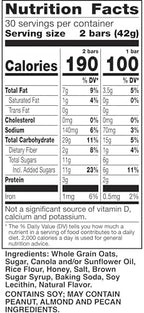 Nature Valley Crunchy Oats 'n Honey Granola Bars, 60 Bars, 44.7 OZ (30 Pouches)