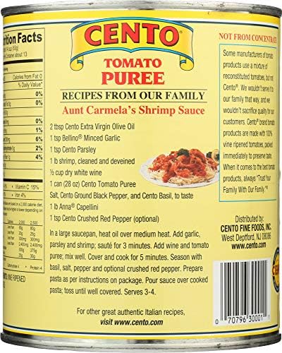 Cento Tomatoes Puree 28.0 OZ (Pack of 6)