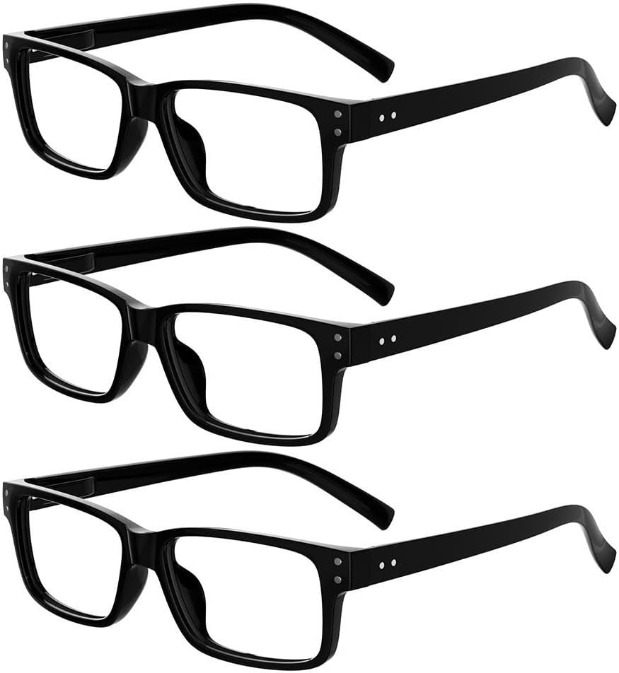 Eyekepper Vintage Reading Glasses for Men - 5 Pack Spring Hinges Classic Readers