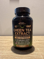 Green Tea Extract - 50% EGCG, Extra Strength 20:1 Extract - Natural Green Tea Supplement + Green Coffee Beans & Apple Cider Vinegar - Energy & Metabolism Support - for Men & Women - Vegan 120 Capsules