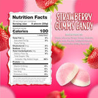 Strawberry Gummy Candy | 2-Pound Bag | Pink Candy for Baby Shower Favors | Gender Reveal Party Favors | Puffy Gummies for Candy Buffets, Snacking & Gifting