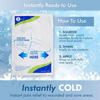 NOVAMEDIC Instant Cold Pack - 24 Count, 6” x 9”, Disposable First Aid Cold Therapy Instant Ice Packs for Injuries, Pain Relief, Swelling, Toothache, Inflammation, Sprains - Includes Woven Cover