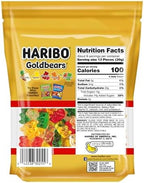 HARIBO Goldbears, Gummi Candy, 10 oz Resealable Bag, Assorted Flavors
