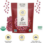 1000 Springs Mill - Organic Red Beans | Used for Soups, Salads, Chili or as a Sweet Paste for Desserts | Bulk Dry Red Beans | Resealable Bag | Vegan Friendly | 16oz (Pack of 1)