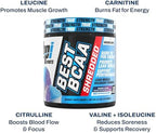BPI Sports Best BCAA Shredded - Caffeine Free Thermogenic Recovery Drink, Lean Muscle Building BCAA Powder For Women and Men, Preworkout BCAAs Amino Acids Drink- Snow Cone - 25 Servings