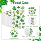 100 Pcs St. Patrick's Day Guest Napkins Green Shamrock 3 Ply Disposable Hand Paper Towels Lucky Clover Decorative Dinner Napkins for Holiday Birthday Spring Irish Party Table Supplies