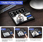 THINKSCALE Milligram Scale, 50g/0.001g Digital Jewelry Scale, Micro Gram Scale for Powder, Medicine, Gold, Gem, Reloading, Mg Scale 6 Units, Tare, Cal Weight Included