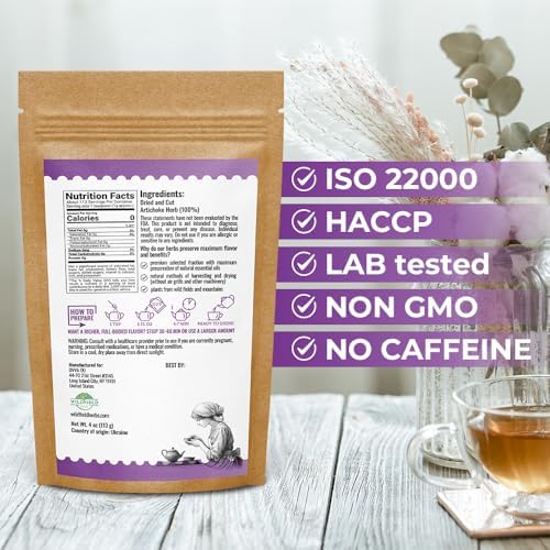 4 oz. Alcachofa Artichoke Leaf Dried Artichokes Blend Herb Tea (Cynara Cardunculus) - 113g Herbal Hojas De Alcachofa Seca