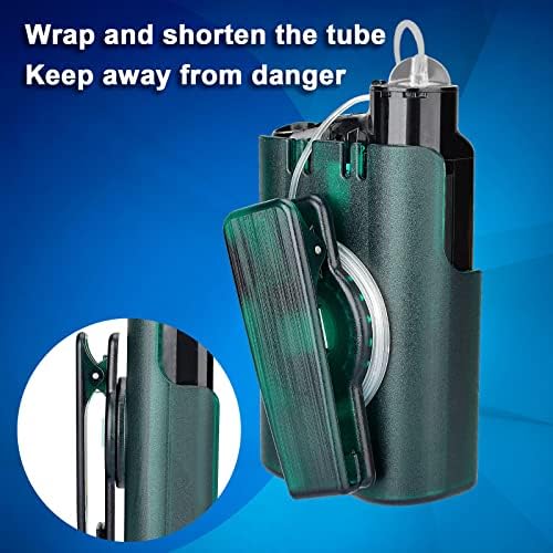 Insulin Pump Holder 360° Rotatable, Insulin Pump Case with Clip for Medtronic MiniMed 630G 640G 670G 770G, Sturdy and Durable Clip (Green)