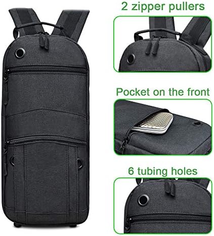 Oxygen Tank Backpack Portable Oxygen Cylinder Bag Carrying Travel Storage Fits M2 M4(A) M6(B) ML6 M7 M9(C) (Black)