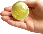 AierCrystal ﻿4-5cm/1.57-1.96inch Citrine Ball Polished Natural Yellow Crystal Sphere Decorative Sphere Healing Crystals Ball Healing Stone Crafts Home Decor Ornament Gifts (Citrine 40-50mm)