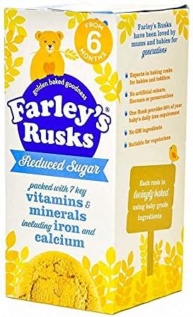 Farleys Rusks 4 Month Reduced Sugar Original 150g X 4 Pack