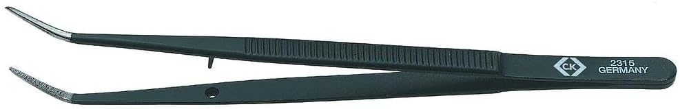 C.K T2315 150mm Universal Bent Tip Tweezers