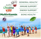 Lifeable Multivitamin & Multimineral with Iron Chewables for Kids – Vegetarian – Gluten Free Vegetarian – Great Tasting - Natural Flavored Pectin Chews with Vitamins A, B, C, D & E – 150 Count