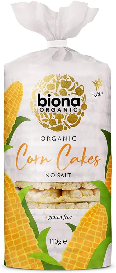 Biona Organic - Corn Cakes - Plain No Salt - 110g (Case of 12)