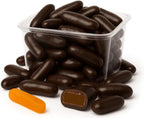 Dark Chocolate Covered Orange Peel – Imported Citrus Candy – Sweet and Zesty Treat Candied Orange in Chocolate.